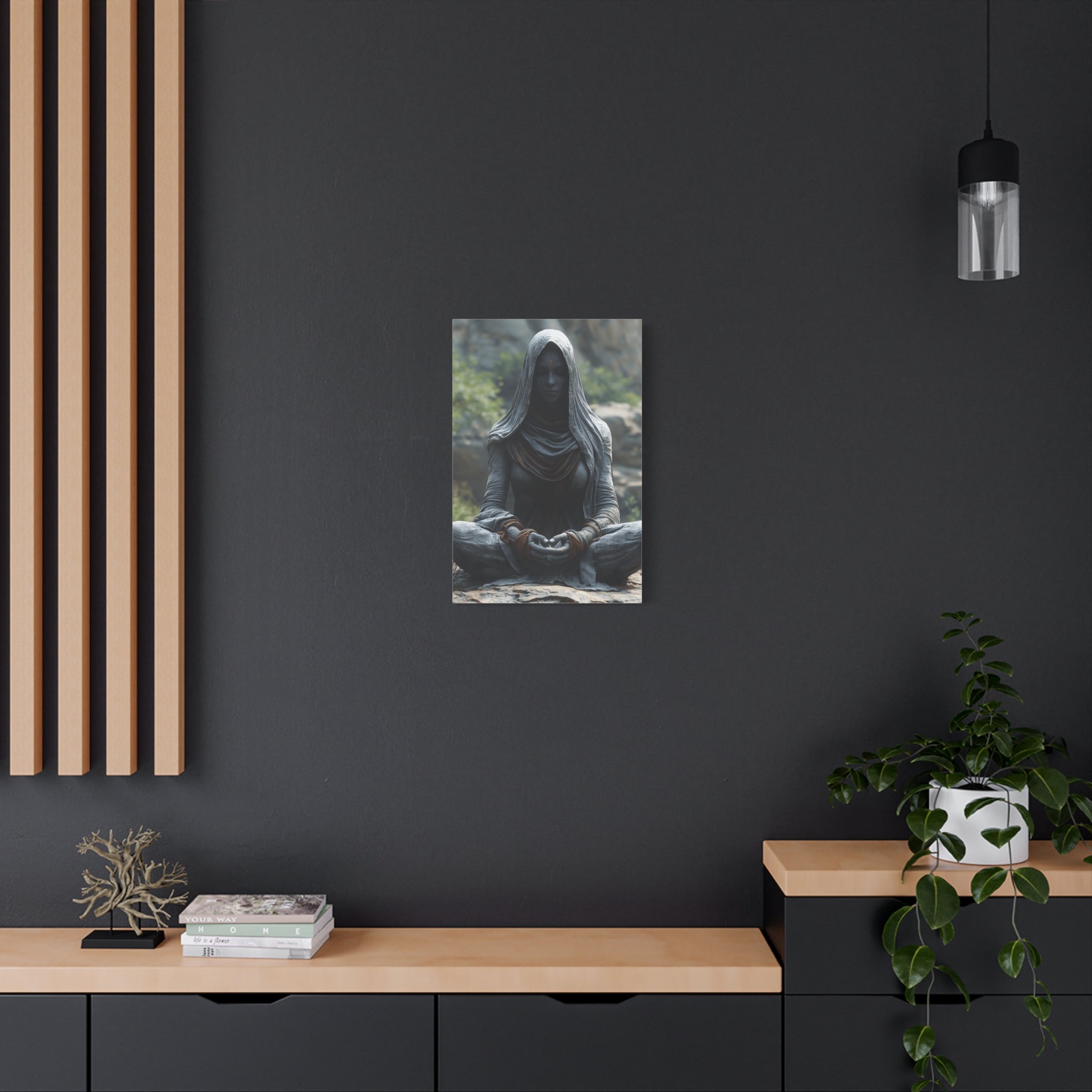 Meditation Wall Art, Zen Decor for Mindfulness, Spiritual Canvas Print, Spiritual Gift, Calm Room Decor, Artwork for Yoga Enthusiasts