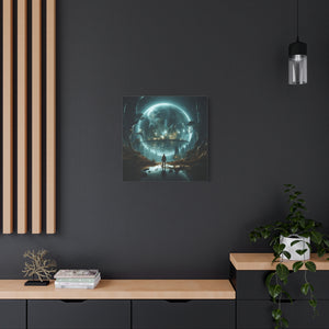 Cosmic Landscape Wall Art, Sci-Fi Home Decor, Canvas Print, Space Inspired Art, Gift for Astronomers, Futuristic Art