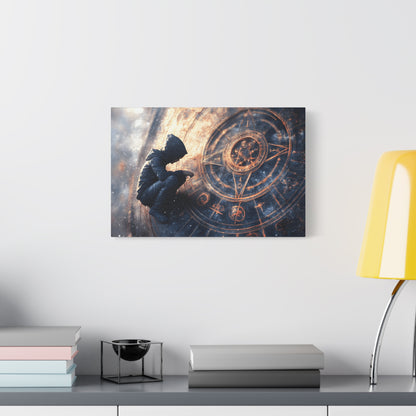 Canvas Print Astrology Clock