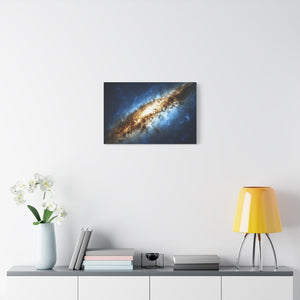 Galactic Canvas Art Print, Space Decor, Nebula Wall Art, Home Office Decor, Astronomical Gift