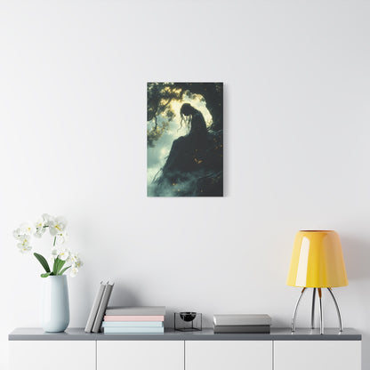 Mystical Forest Canvas Art, Dreamy Home Decor, Bohemian Wall Art, Enchanted Forest Print, Ethereal Nature Artwork, Gift for Nature Lovers