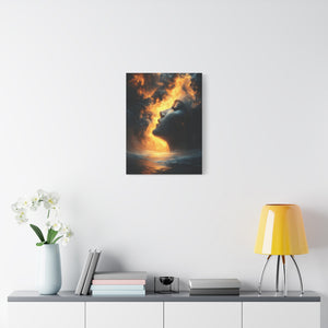 Canvas Wall Art, Modern Portrait, Abstract Design, Home Decor, Unique Gift, Inspirational Art, Boho Decor, Dreamy Atmosphere
