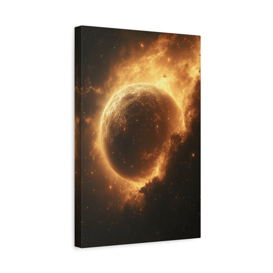 Galactic Wall Art Print, Cosmic Home Decor, Space Lover Gift, Modern Canvas Artwork, Stellar Room Accent