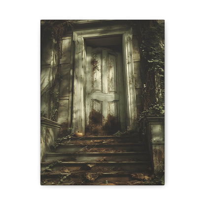 Mystical Doorway Canvas Art Print, Home Decor, Wall Art, Gift for Home, Haunted House Decor, Unique Artwork