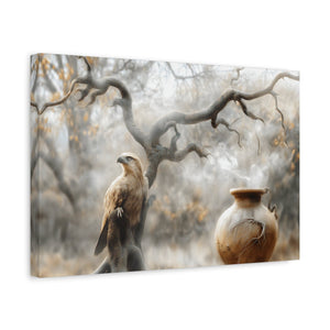 Nature-Inspired Matte Canvas Print, Wall Art, Bohemian Home Décor, Gift for Bird Lovers