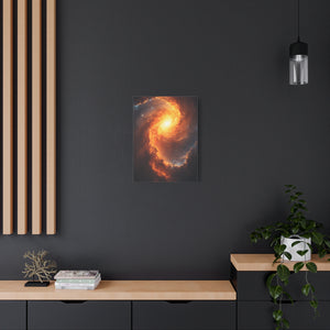 Galactic Swirl Canvas Art, Cosmic Wall Decor, Galaxy Home Decor, Celestial Art Piece, Space-themed Artwork, Gift for Astronomers
