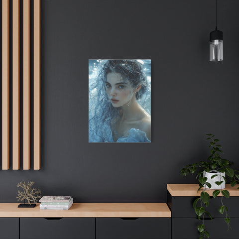 Serene Ocean Canvas Wall Art, Nature Decor, Home Aesthetics, Modern Artwork, Gift for Ocean Lovers, Deep Blue Wall Decor
