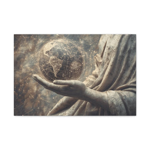 Earth in Hand - Matte Canvas Wall Art for Home Décor, Inspirational Artwork for Living Room