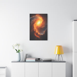 Galactic Swirl Canvas Art, Cosmic Wall Decor, Galaxy Home Decor, Celestial Art Piece, Space-themed Artwork, Gift for Astronomers