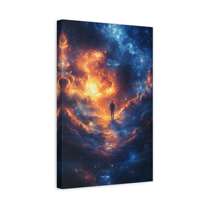 Cosmic Wall Art Canvas Print, Galaxy Decor, Celestial Home Decor, Sci-Fi Art, Unique Gift for Space Lovers