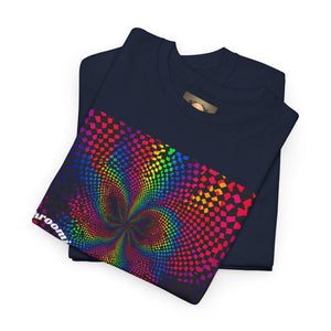 Psychedelic Rainbow Vortex T-Shirt — Trippy Optical Illusion Tee