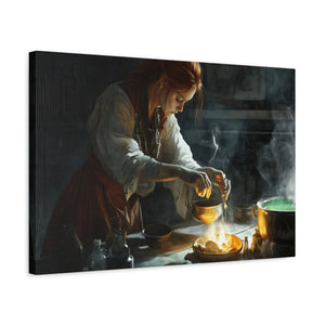 Magical Kitchen Canvas Wall Art, Fantasy Home Decor, Spellbinding Artwork, Witchy Gift, Kitchen Wall Decor, Cozy Vibes