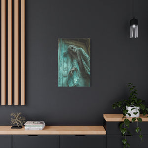 Eerie Ghost Wall Art Canvas, Perfect for Halloween Decor, Creepy Artwork for Home, Macabre Gift Idea, Spooky Room Accent