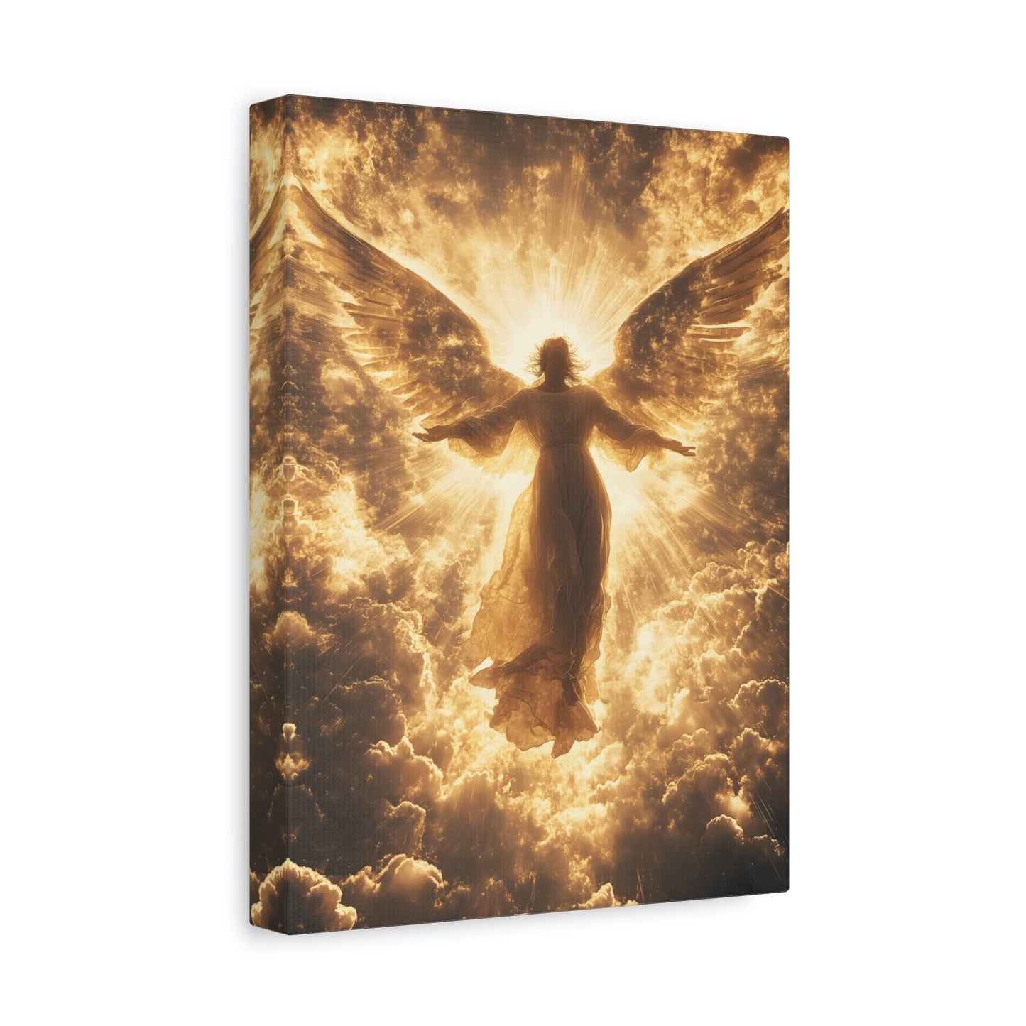 Heavenly Angel Canvas Print, Spiritual Wall Art, Home Decor, Gift for Faith, Inspirational Artwork, Angelic Guardian Decor