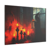 Halloween Décor, Spooky Wall Art, Canvas Art, Scary AI Images, Horror Fan Gift