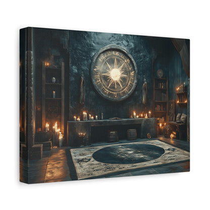 Mystical Matte Canvas Wall Art, Gothic Home Decor, Spiritual Room Decoration, Witchy Aesthetic, Bohemian Wall Hanging