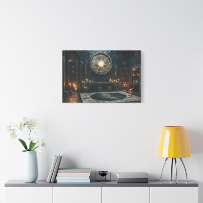 Mystical Matte Canvas Wall Art, Gothic Home Decor, Spiritual Room Decoration, Witchy Aesthetic, Bohemian Wall Hanging