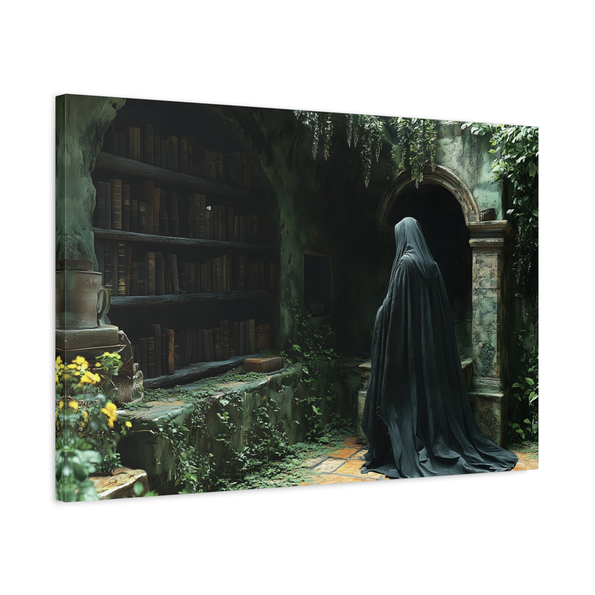 Mystical Canvas Wall Art, Enchanted Decor for Home, Dark Aesthetic Artwork, Gothic Wall Hanging, Unique Gift Idea