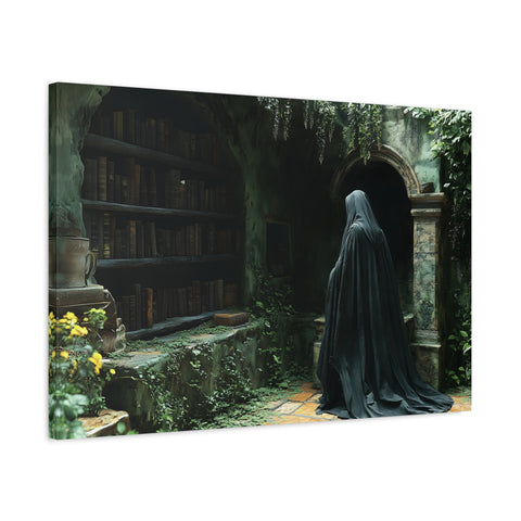 Mystical Canvas Wall Art, Enchanted Decor for Home, Dark Aesthetic Artwork, Gothic Wall Hanging, Unique Gift Idea