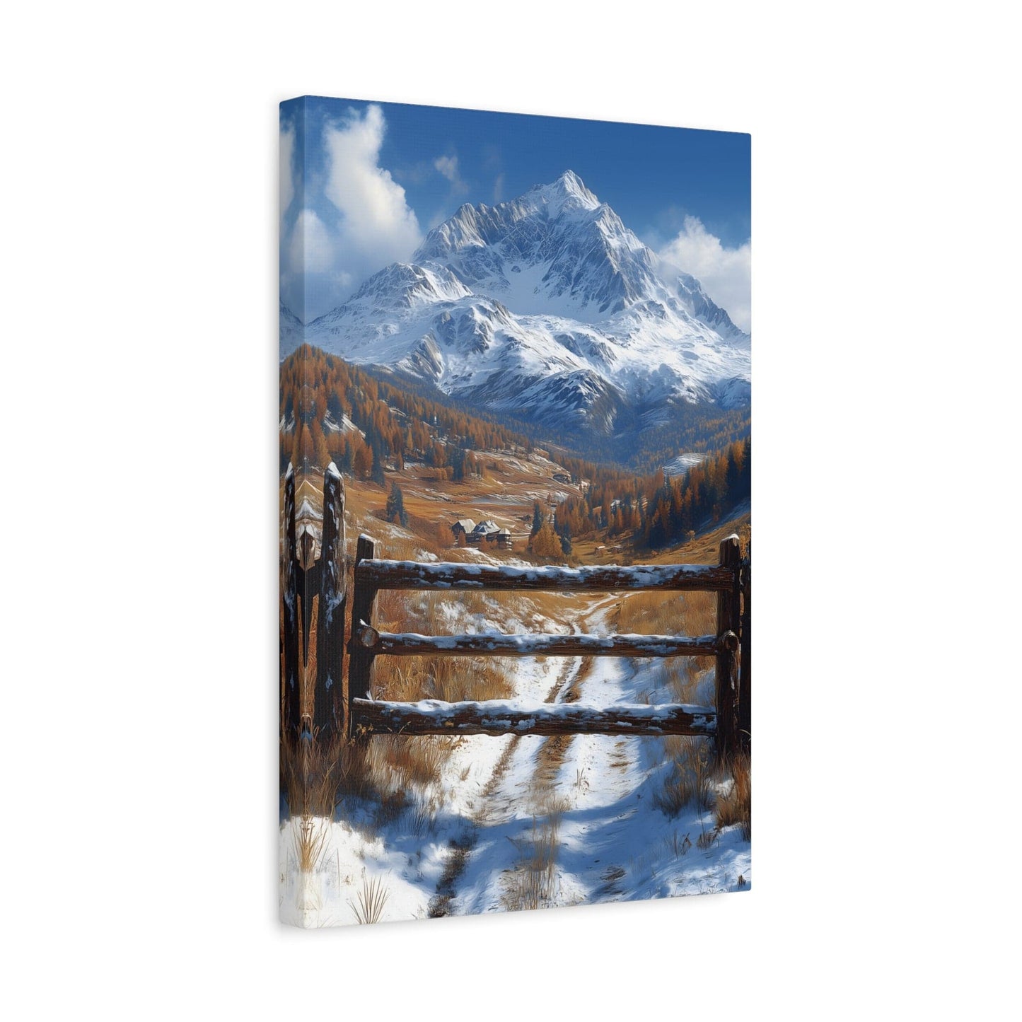 Mountain Landscape Canvas Print, Wall Art, Home Decor, Office Decor, Nature Lover Gift, Cozy Cabin Style