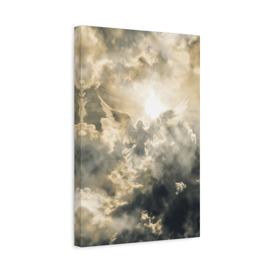 Angel Cloud Canvas Print | Spiritual Wall Art, Home Decor, Gift for Meditation, Religious Art, Inspirational Print