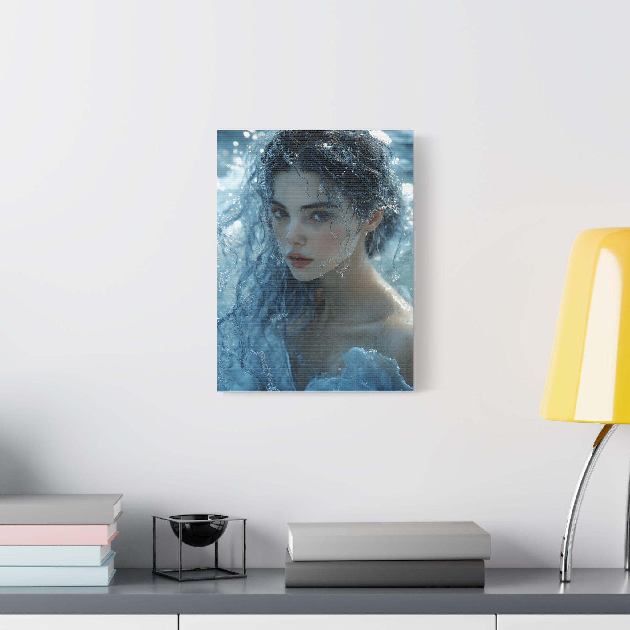 Serene Ocean Canvas Wall Art, Nature Decor, Home Aesthetics, Modern Artwork, Gift for Ocean Lovers, Deep Blue Wall Decor