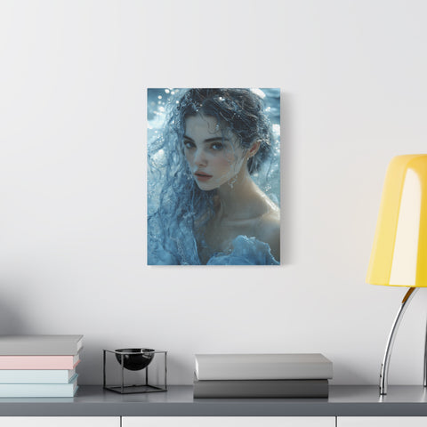 Serene Ocean Canvas Wall Art, Nature Decor, Home Aesthetics, Modern Artwork, Gift for Ocean Lovers, Deep Blue Wall Decor
