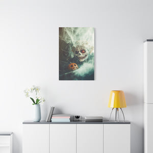 Spooky Halloween Wall Art, Framed Canvas Print, Haunted Decor, Gothic Artwork, Home Decor for Fall Celebrations