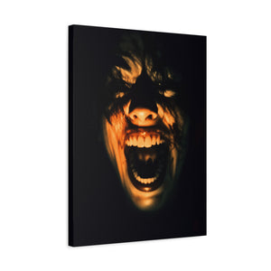 Screaming Face Art Print Canvas, Horror Wall Decor, Macabre Home Accent, Gothic Room Art, Unique Gift Idea