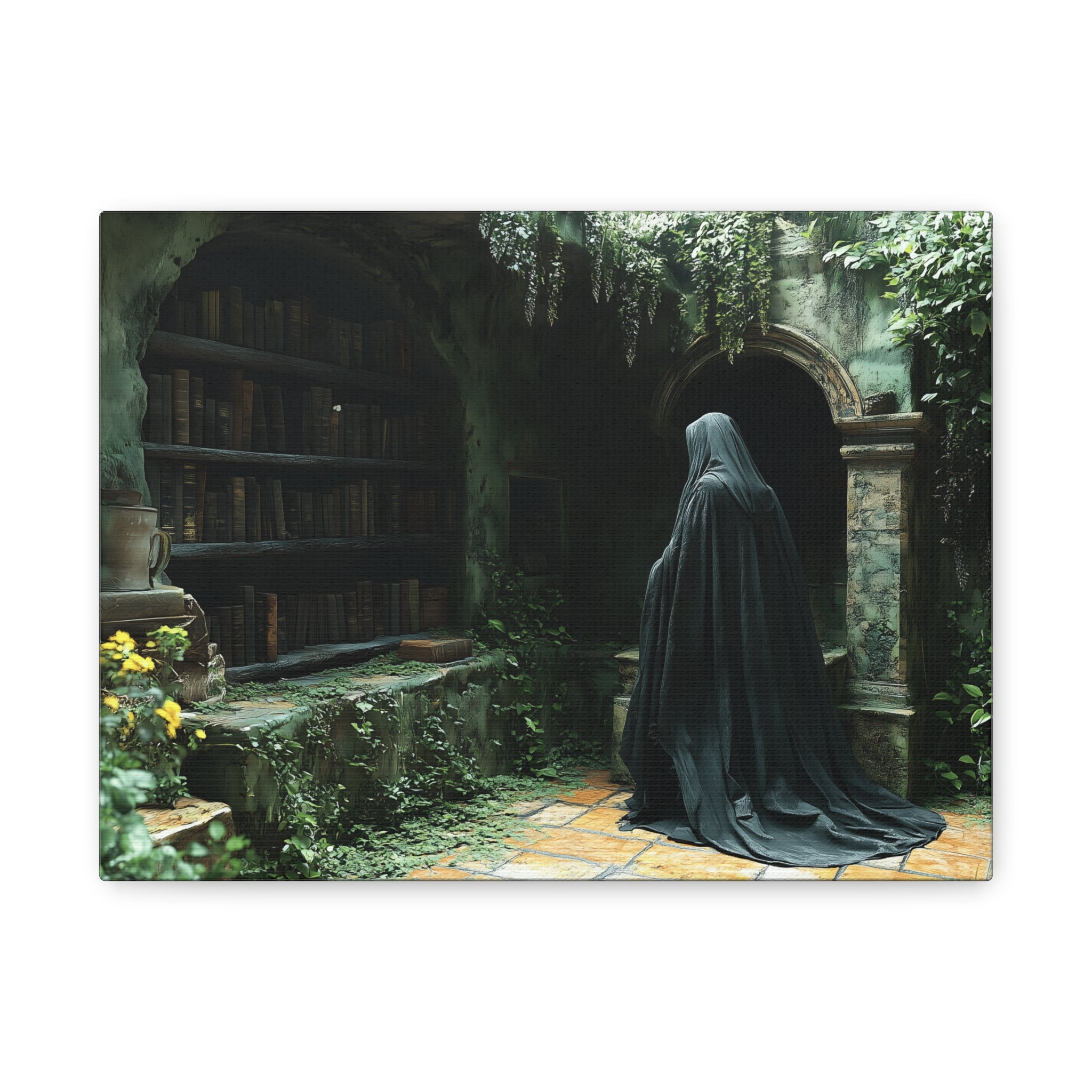 Mystical Canvas Wall Art, Enchanted Decor for Home, Dark Aesthetic Artwork, Gothic Wall Hanging, Unique Gift Idea