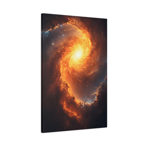 Galactic Swirl Canvas Art, Cosmic Wall Decor, Galaxy Home Decor, Celestial Art Piece, Space-themed Artwork, Gift for Astronomers