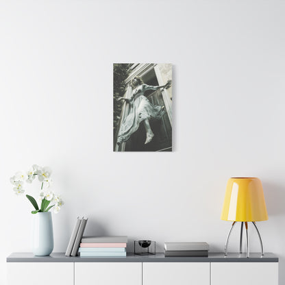 Eerie Fantasy Wall Art Canvas, Dark Atmosphere Decor, Gothic Home Decor, Haunting Art for Halloween, Unique Gift Idea