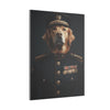 Golden Retriever Military Wall Art - Patriotic Dog Décor for Army, Air Force, Navy, Marines