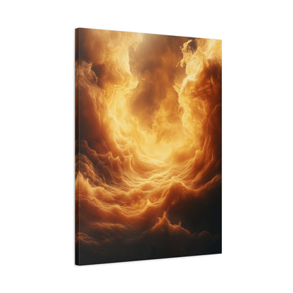 Stretched Canvas Print, Dreamy Cloud Artwork, Atmospheric Wall Decor, Abstract Art for Home, Modern Living Space Decoration