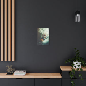 Spooky Halloween Wall Art, Framed Canvas Print, Haunted Decor, Gothic Artwork, Home Decor for Fall Celebrations
