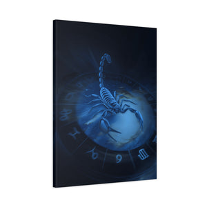 Scorpio Zodiac Wall Art, Astrology Decor, Mystic Home Gallery, Celestial Canvas, Gift for Astrologers, Unique Bedroom Decor