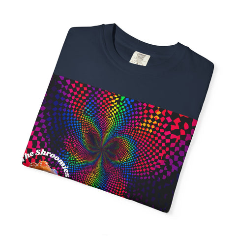 Psychedelic Shroom T-Shirt, Unisex Tie-Dye Tee for Festivals, Bohemian Style Shirt, Trippy Graphic Top, Gift for Mushroom Lovers