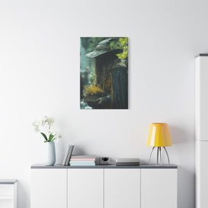 Mystical Canvas Art Print, Wall Decor, Nature Lover Gift, Autumn Decor, Wizard Painting, Fantasy Artwork
