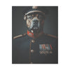 Bulldog Military Wall Art - Patriotic Dog Décor for Army, Air Force, Navy, Marines