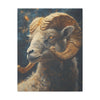 Canvas Art, Aries Astrological Sign, Stretched Canvas Print, AI Art, Matte Finish, Home Décor Wall Art