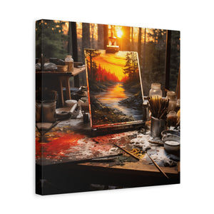 Sunset Landscape Canvas Art, Nature Decor, Home Wall Art, Gift for Art Lovers, Gallery Wrap, Modern Artwork