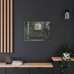 Fantasy Book Nook Wall Art, Cozy Home Decor, Literary Gifts, Reading Corner Artwork, Book Lovers Decor, Magical Canvas Print