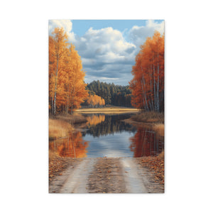 Autumn Landscape Canvas Print, Nature Wall Art, Fall Decor, Rustic Home Decor