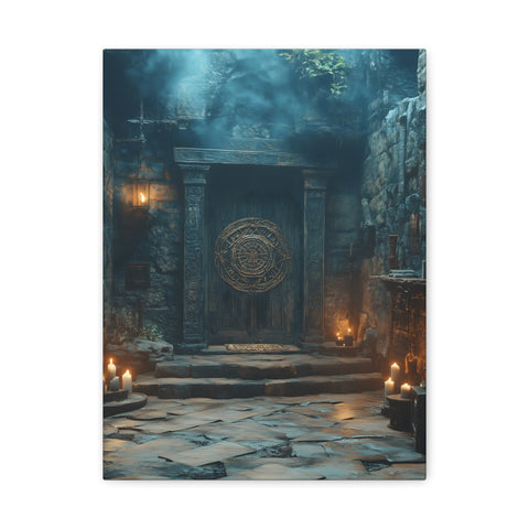 Mystical Doorway Canvas Print, Wall Art, Home Decor, Fantasy Art, Office Decoration, Bohemian Vibes, Gift Idea