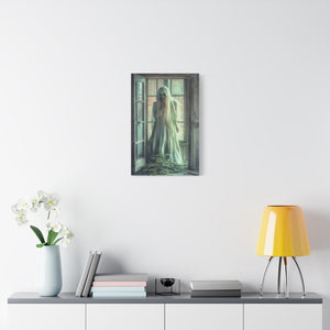 Haunting Matte Canvas Wall Art, Creepy Home Decor, Gothic Decor, Halloween Decoration, Spooky Art Piece