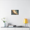 Fiery Nebula Spiral Canvas Décor, Cosmic Vortex Wall Art, Space Theme, Galaxy Home Décor, Celestial Wall Art