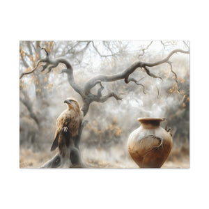 Nature-Inspired Matte Canvas Print, Wall Art, Bohemian Home Décor, Gift for Bird Lovers