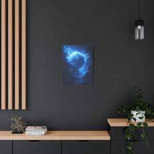 Stellar Canvas Art Print, Galaxy Wall Décor, Celestial Home Decoration, Starry Night Artwork, Cosmic Blue Decor