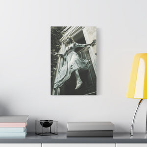 Eerie Fantasy Wall Art Canvas, Dark Atmosphere Decor, Gothic Home Decor, Haunting Art for Halloween, Unique Gift Idea