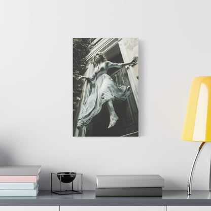 Eerie Fantasy Wall Art Canvas, Dark Atmosphere Decor, Gothic Home Decor, Haunting Art for Halloween, Unique Gift Idea